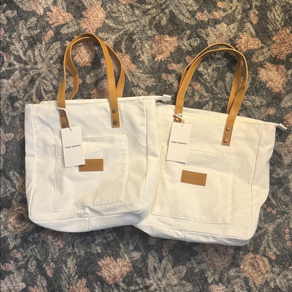 Cozy Earth Bamboo Bags - Set of 2 Tote Bag NEW - Picture 1 of 3